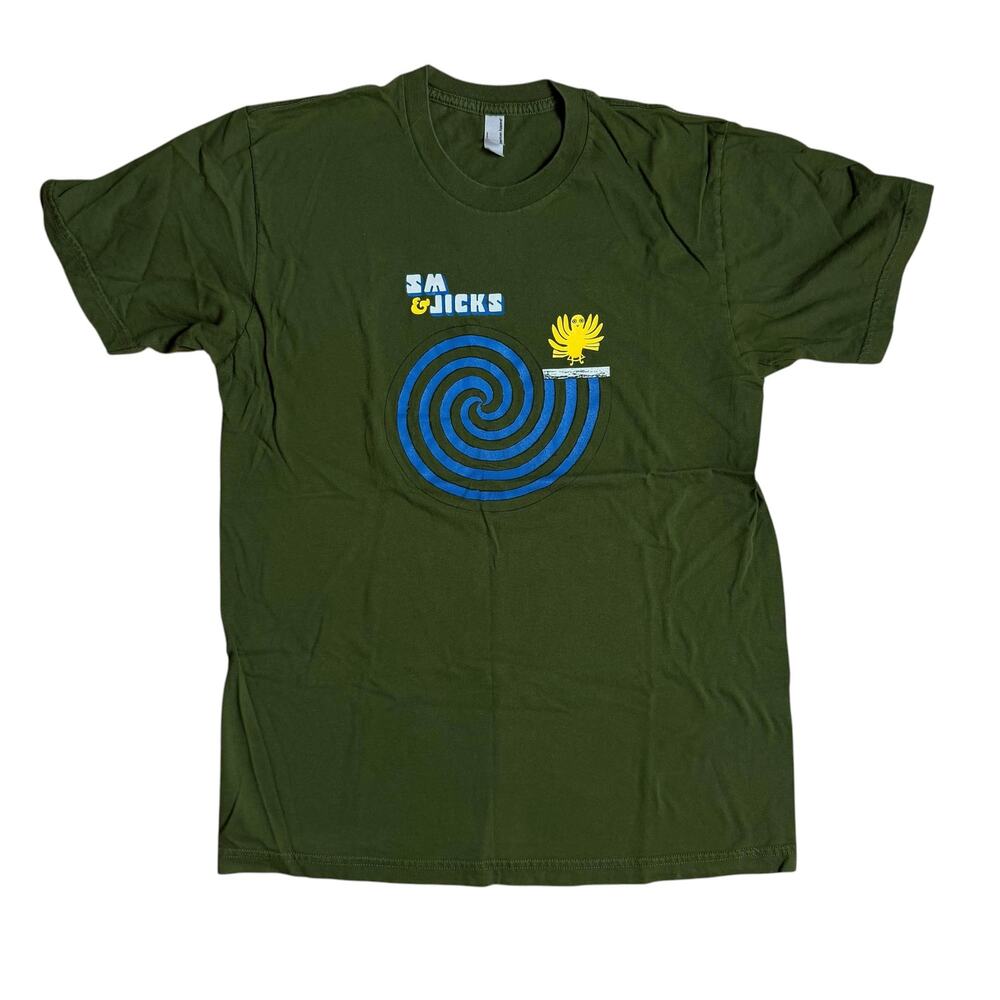 Stephen Malkmus & The Jicks Band Shirt Medium SM Green Pavement Real Emotional